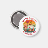 MARAKKESH Marokko Familienurlaub Souvenir Magnet (Vorderseite/Rückseite)