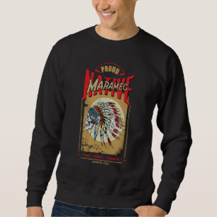 Marameg Indianerstamm Krieger Stolz Sweatshirt