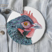 Maran Chicken Hen Watercolor Artwork Button (Beispiel)