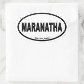 Maranantha Euro Style Ovaler Aufkleber (Tasche)