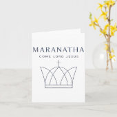 Maranatha Christlich Modern Minimalistisch Karte (Gelbe Blume)