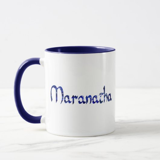 Maranatha Effet Blau Tasse (Links)
