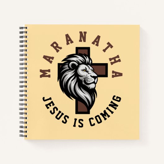Maranatha Jesus is coming Notizblock (Vorderseite)