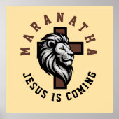 Maranatha Jesus is coming  Poster (Vorne)