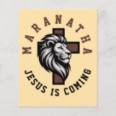 Maranatha Jesus kommt Flyer (Vorne)