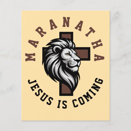 Maranatha Jesus kommt Flyer (Vorne)