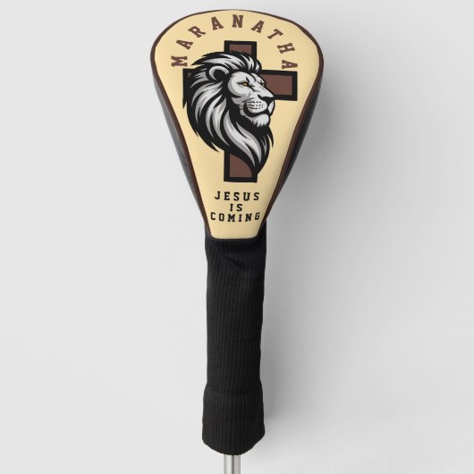 Maranatha Jesus kommt Golfkopfabdeckung Golf Headcover (Vorderseite)