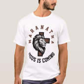 Maranatha Jesus kommt Männer Basic T-Shirt (Vorderseite)