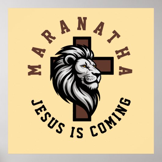 Maranatha Jesus kommt Poster (Vorne)