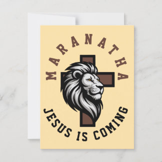 Maranatha Jesus kommt Postkarte