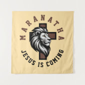 Maranatha Jesus kommt Wandteppich (Vorderseite)