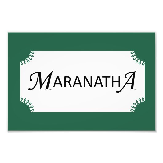 Maranatha! Komm schnell, Herr Jesus Christlich Fotodruck (Vorne)