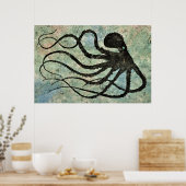 Maranda's Octopus - 36" x 24" Poster (Küche)