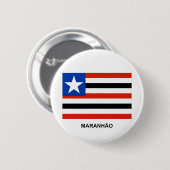 Maranhão, Brasilien-Flagge Button (Vorne & Hinten)