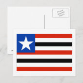 Maranhão, Flagge Brasiliens Postkarte (Vorne/Hinten)