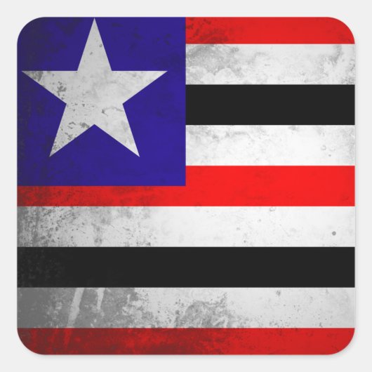 Maranhao Quadratischer Aufkleber (Vorderseite)