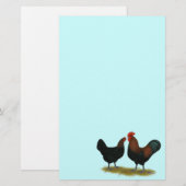 Marans Black Copper Briefpapier (Vorne/Hinten)