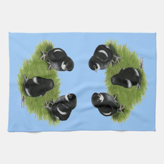 Marans Black Copper Chicks Handtuch (Horizontal)