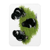 Marans Black Copper Chicks Magnet (Vertikal)