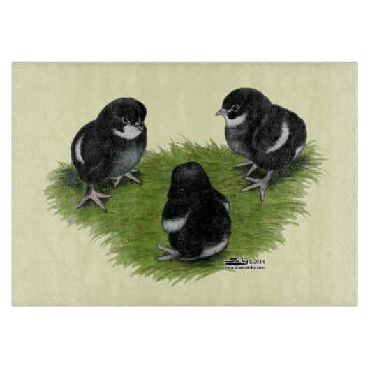 Marans Black Copper Chicks Schneidebrett (Vorderseite)