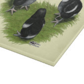 Marans Black Copper Chicks Schneidebrett (Ecke)