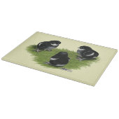 Marans Black Copper Chicks Schneidebrett (Ecke)