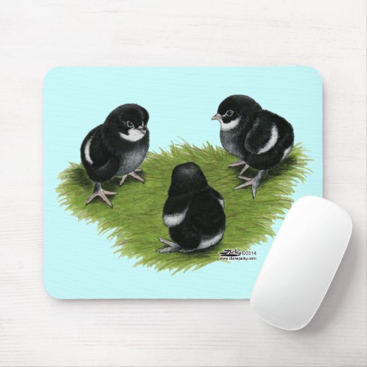 Marans schwarze kupferne Küken Mousepad (Mit Mouse)