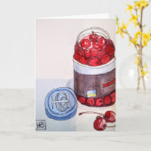 Maraschino Cherries Karte (Gelbe Blume)