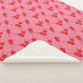 Maraschino Cherries Pink Red Blanket Sherpadecke (3/4)