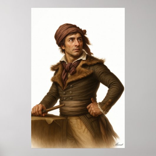 Marat - Französische Revolution Archiv-Kunstdruck Poster (Vorne)