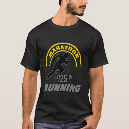 Marathon 125 läuft T-Shirt (Vorderseite)