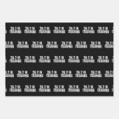 Marathon 26.2 in der Ausbildung des Laufwerks Geschenkpapier Set (Vorderseite)