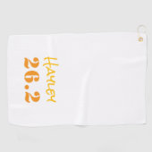 Marathon 26.2 NAME Laufen Athletic Sports Golfhandtuch (Horizontal)