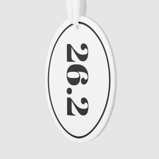 Marathon 26.2 Oval Keepake Gold Ornament (Vorderseite)