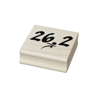 Marathon 26.2 Rubber-Briefmarke Gummistempel