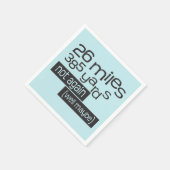 Marathon 26 Meilen 385 Yards - Funny 26,2 Runner Serviette (Ecke)