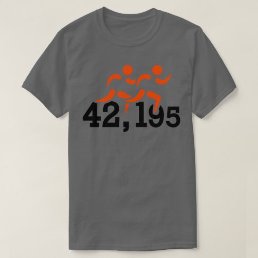 Marathon 42195 Kilomter T-Shirt (Design vorne)