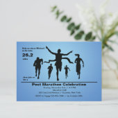 Marathon beendet Einladung (Stehend Vorderseite)