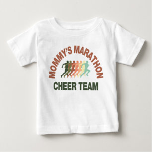 Marathon-Beifallteam der Mama Baby T-shirt