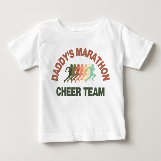 Marathon-Beifallteam des Vatis Baby T-shirt (Vorderseite)