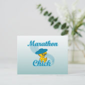 Marathon Chick #3 Postkarte (Stehend Vorderseite)