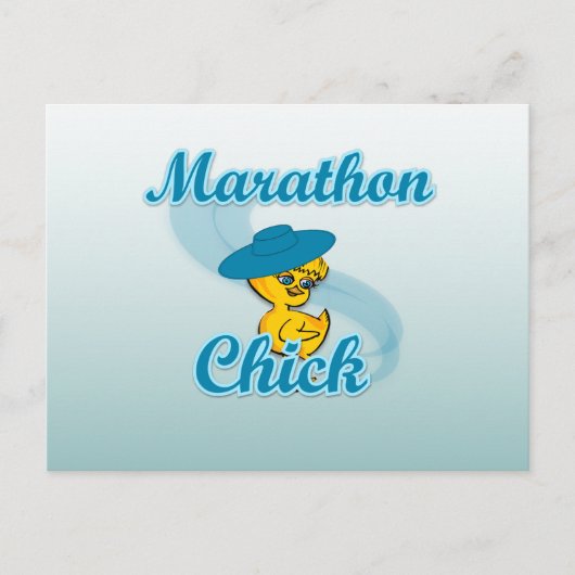 Marathon Chick #3 Postkarte (Vorderseite)