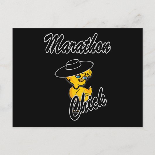 Marathon Chick #4 Postkarte (Vorderseite)