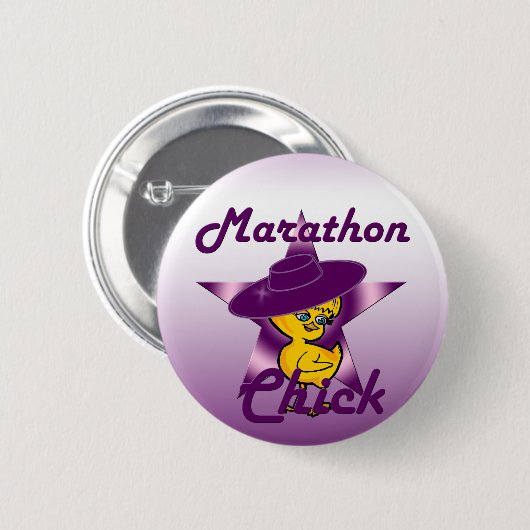 Marathon Chick #9 Button (Vorne & Hinten)