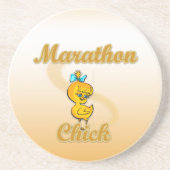 Marathon Chick Getränkeuntersetzer (Vorne)