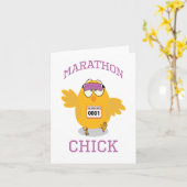 Marathon Chick Karte (Gelbe Blume)
