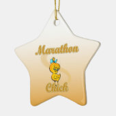 Marathon Chick Keramikornament (Links)