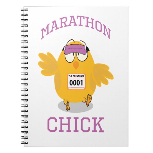 Marathon Chick Notizblock (Vorderseite)