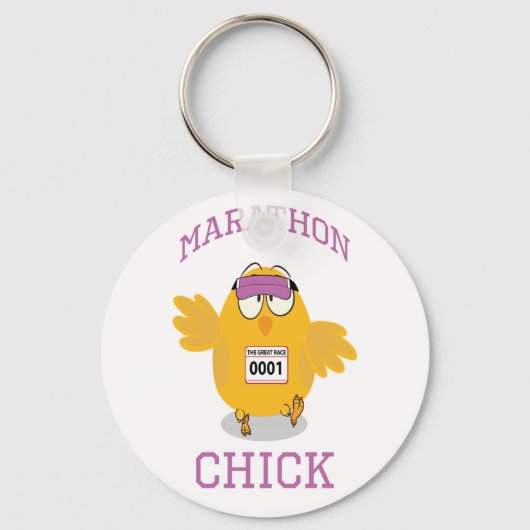 Marathon Chick Schlüsselanhänger (Vorderseite)