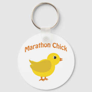 Marathon Chick Schlüsselanhänger